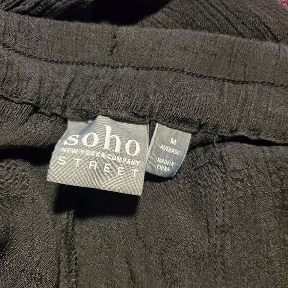 🏝Linen crepe pants. Tassel tie elastic waist 🏝 - Picture 4 of 5